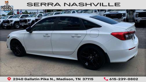 Platinum White Pearl 2024 Honda Civic Sport