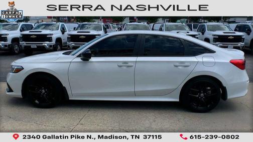 Platinum White Pearl 2024 Honda Civic Sport