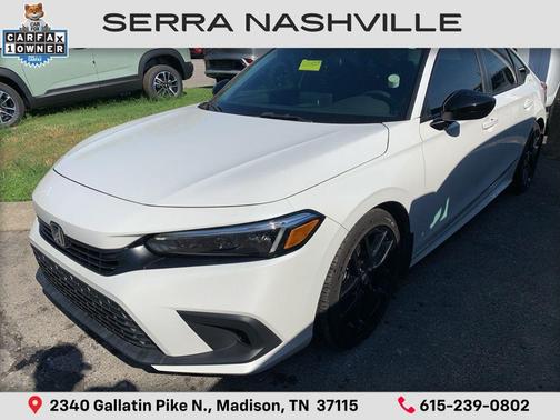 Platinum White Pearl 2024 Honda Civic Sport