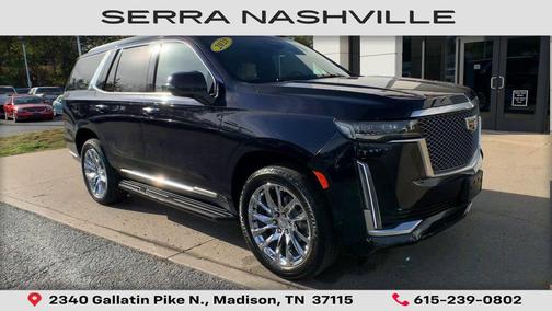Dark Moon Blue Metallic 2021 Cadillac Escalade Premium Luxury