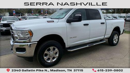 Bright White Clearcoat 2024 RAM 2500 Big Horn Crew Cab 4x4 6'4' Box
