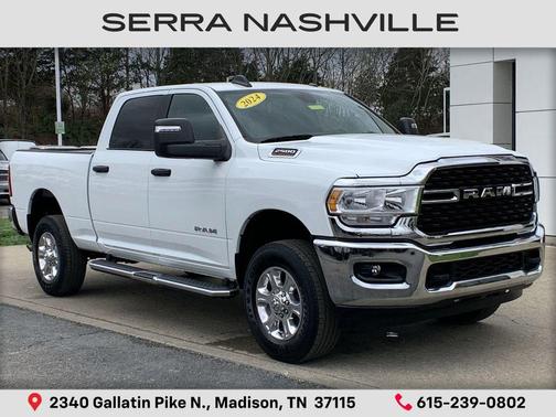 Bright White Clearcoat 2024 RAM 2500 Big Horn Crew Cab 4x4 6'4' Box