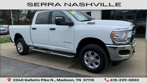 Bright White Clearcoat 2024 RAM 2500 Big Horn Crew Cab 4x4 6'4' Box