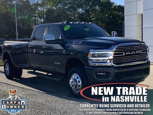 Granite Crystal Metallic Clearcoat 2024 RAM 3500 Laramie Crew Cab 4x4 8' Box