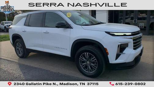 Summit White 2025 Chevrolet Traverse LT