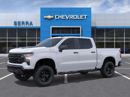 Summit White 2026 Chevrolet Silverado 1500 Custom Trail Boss