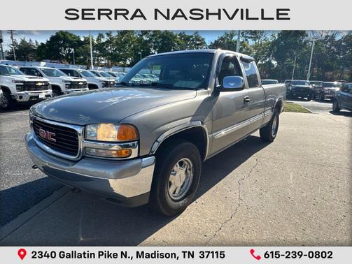 Pewter Metallic 2000 GMC Sierra 1500 SLE Extended Cab