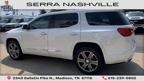 White Frost Tricoat 2017 GMC Acadia Denali