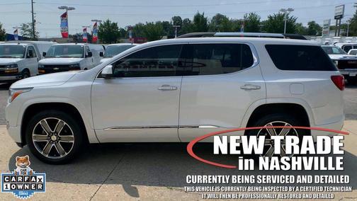 White Frost Tricoat 2017 GMC Acadia Denali