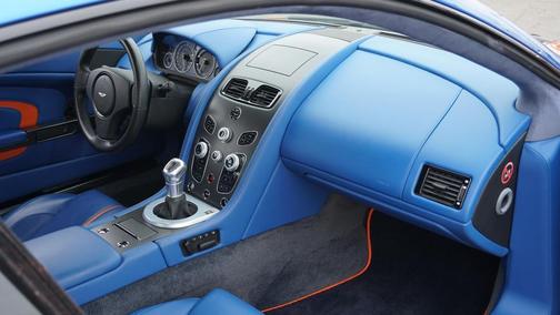Metallic Blue and Orange Gulf 2017 Aston Martin V12 Vantage S Base