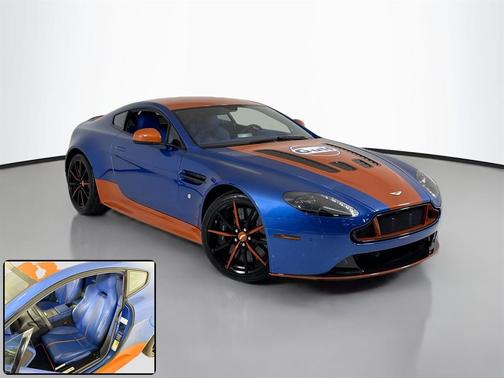 Metallic Blue and Orange Gulf 2017 Aston Martin V12 Vantage S Base