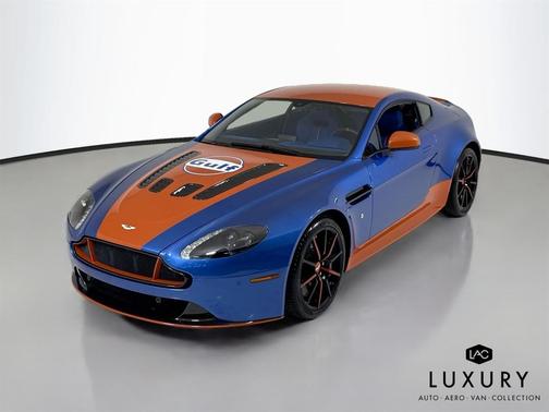 Metallic Blue and Orange Gulf 2017 Aston Martin V12 Vantage S Base