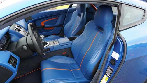 Metallic Blue and Orange Gulf 2017 Aston Martin V12 Vantage S Base