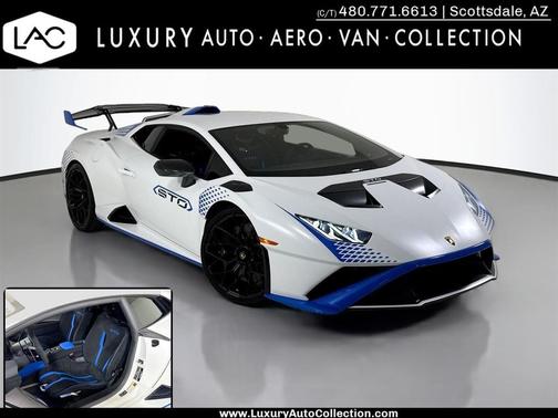 Bianco Canopus Matt 2022 Lamborghini Huracan STO Coupe