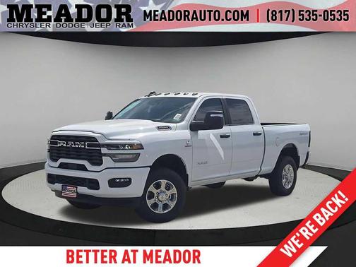 Bright White Clearcoat 2026 RAM 2500 Lone Star Crew Cab 4x4 6'4' Box
