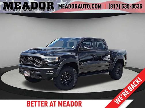 Diamond Black Crystal Pearlcoat 2026 RAM 1500 RHO Crew Cab 4x4 5'7' Box