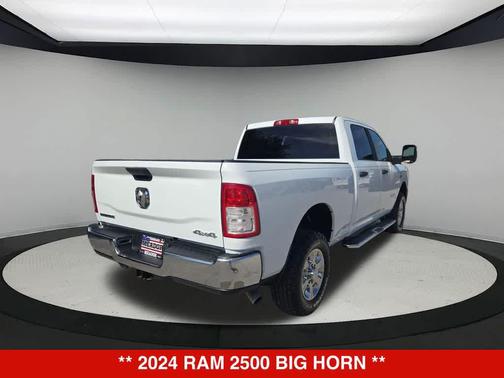 Bright White Clearcoat 2024 RAM 2500 Big Horn Crew Cab 4x4 6'4' Box