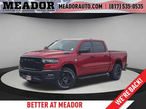 Molten Red Pearlcoat 2026 RAM 1500 Warlock Crew Cab 4x4 5'7' Box