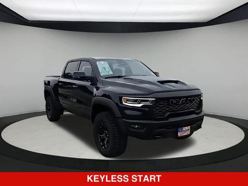 Diamond Black Crystal Pearlcoat 2026 RAM 1500 RHO Crew Cab 4x4 5'7' Box