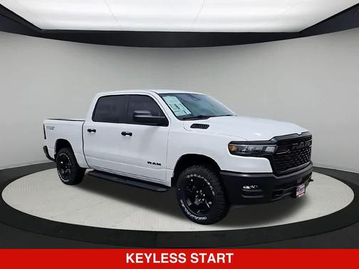 Bright White Clearcoat 2026 RAM 1500 Warlock Crew Cab 4x4 5'7' Box