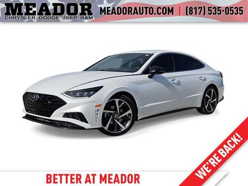 Quartz White 2021 Hyundai SONATA SEL Plus