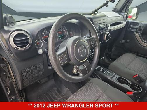 Black Clearcoat 2012 Jeep Wrangler Sport