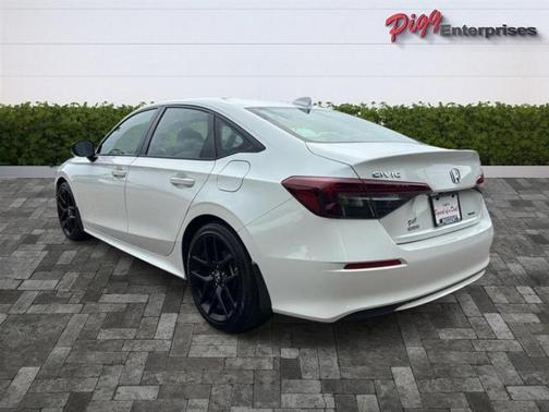 White 2025 Honda Civic Hybrid