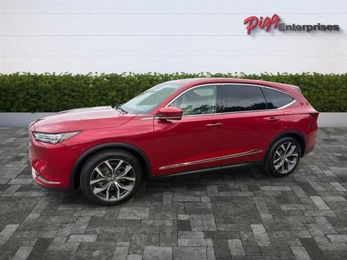 Red 2023 Acura MDX Technology