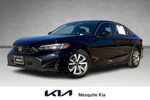 Black 2025 Honda Civic LX