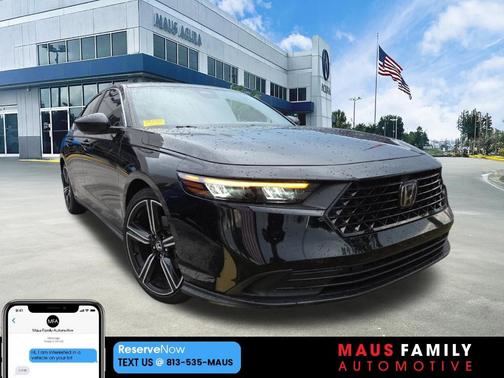 Black 2024 Honda Accord Hybrid Sport