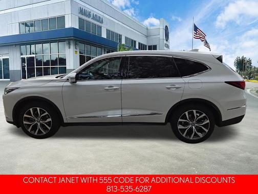 White 2024 Acura MDX Technology