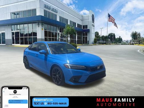 Blue 2024 Honda Civic Sport Touring