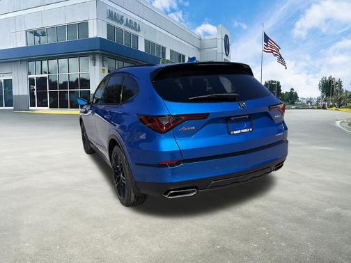 Blue 2026 Acura MDX A-Spec Advance Package