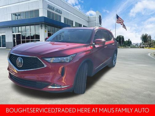 Red 2023 Acura MDX Advance