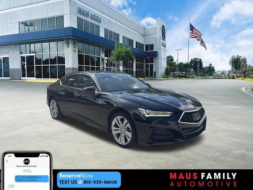 Black 2021 Acura TLX Technology