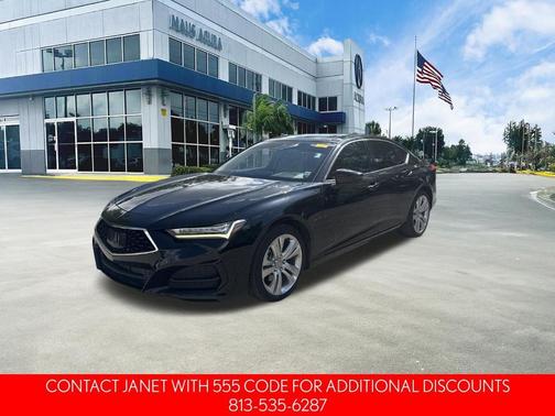 Black 2021 Acura TLX Technology