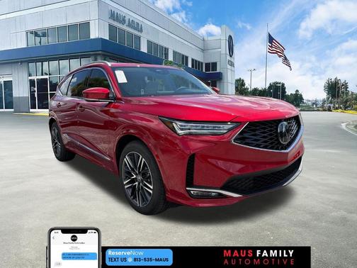 Red 2026 Acura MDX Advance Package