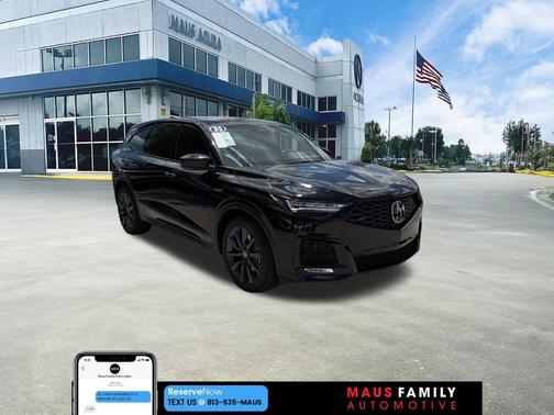 Black 2025 Acura MDX A-Spec