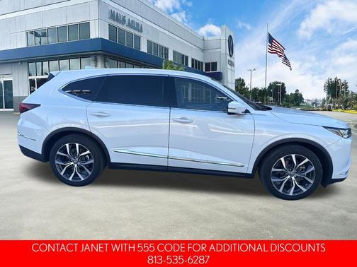White 2023 Acura MDX Technology