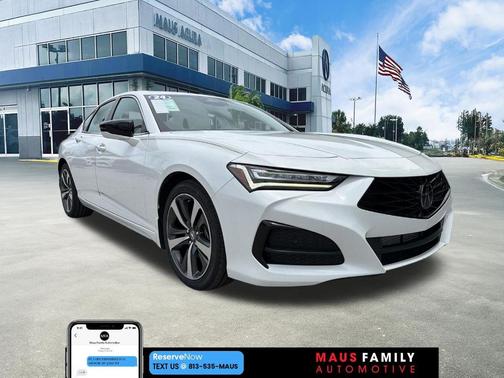White 2024 Acura TLX Technology