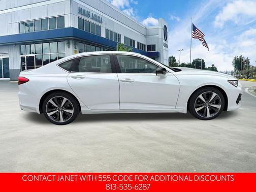 White 2024 Acura TLX Technology