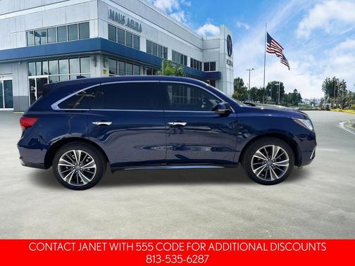 Blue 2019 Acura MDX 3.5L w/Technology Package