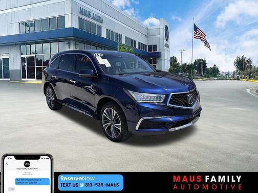 Blue 2019 Acura MDX 3.5L w/Technology Package