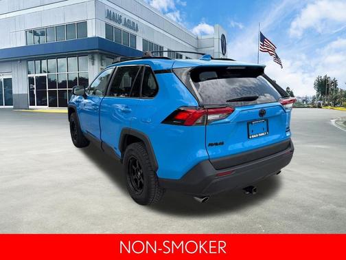 Blue 2021 Toyota RAV4 Hybrid XLE Premium