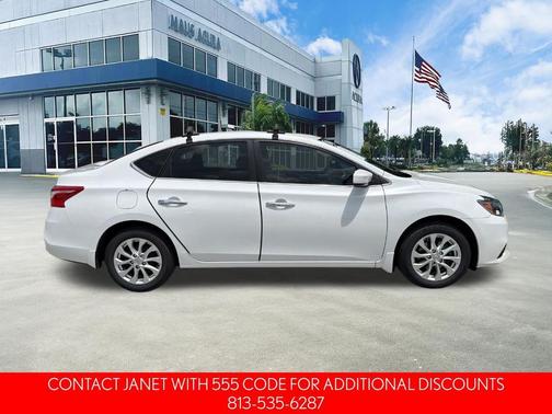 Aspen White 2016 Nissan Sentra SV