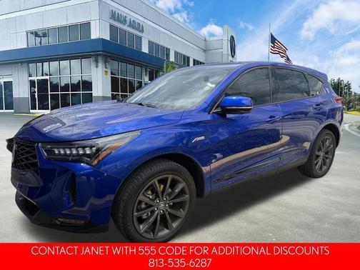 Blue 2025 Acura RDX A-Spec