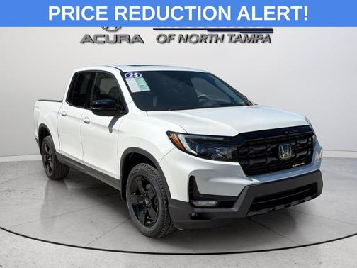 White 2025 Honda Ridgeline Black Edition