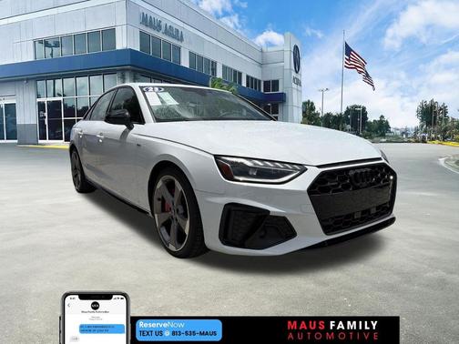 Glacier White Metallic 2023 Audi A4 45 S line Premium Plus