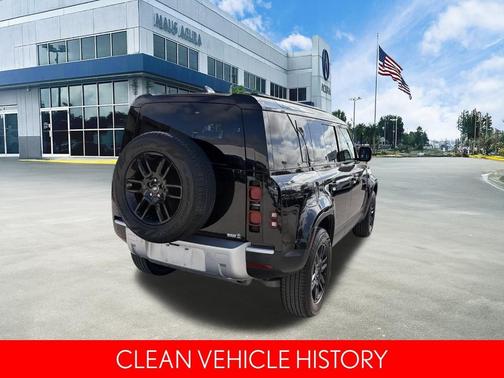 Santorini Black 2025 Land Rover Defender P300