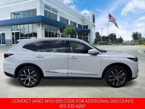 White 2023 Acura MDX Technology